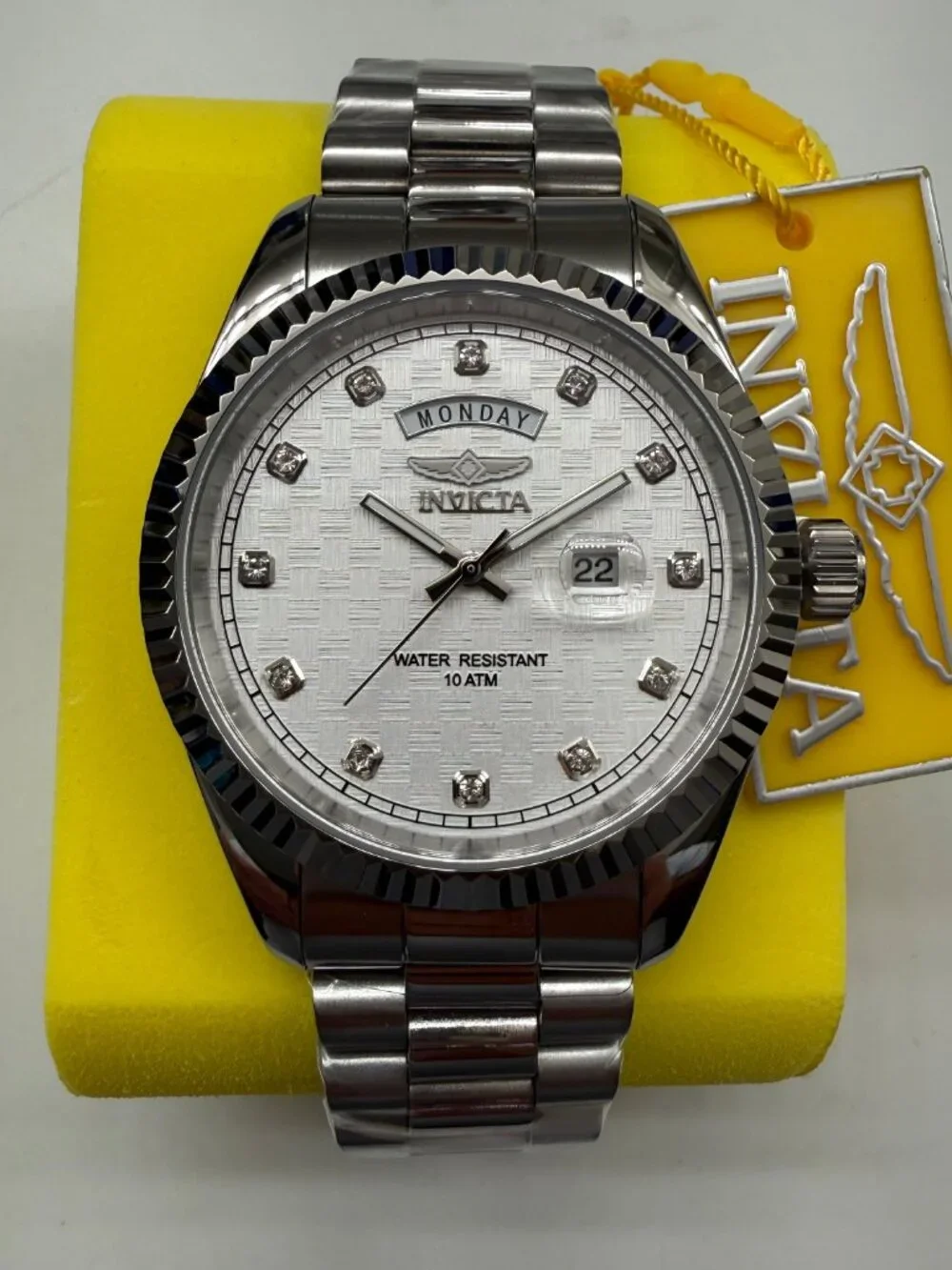 $249 Invicta Specialty Striad Command Men Steel White 43mm Qurtz Watch 51045 NIB